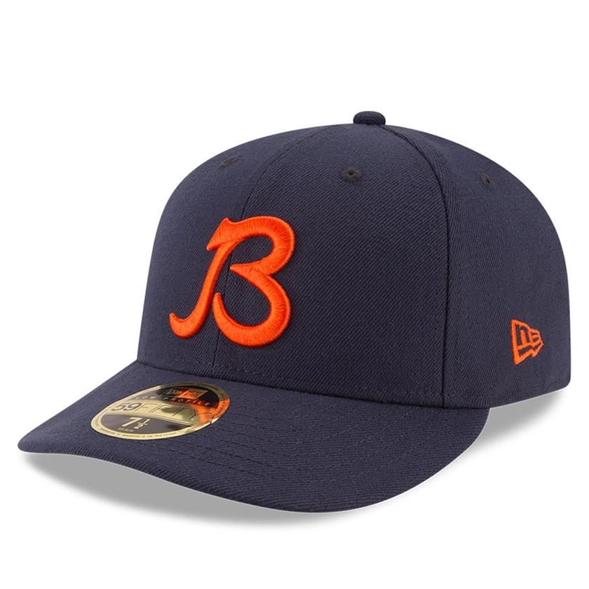 Men's New Era Navy Chicago Bears Omaha Low Profile 59FIFTY Hat - B