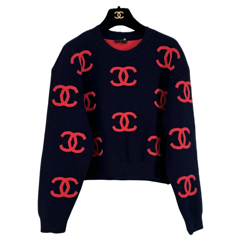 Chanel New Iconic CC Logo Cashmere Jumper