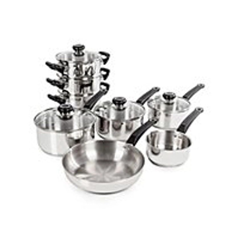 Morphy Richards Equip 8-Piece Stainless Steel Cookware Set | Home | George at ASDA