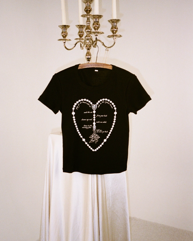 Black Rosary Baby T-Shirt - The Last Dinner Party