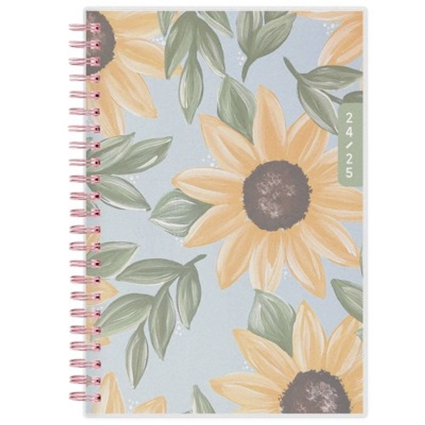 Blue Sky WAAV July 2024 - June 2025 5"x8" Weekly/Monthly Wirebound Planner Frosted PP Kimberlee