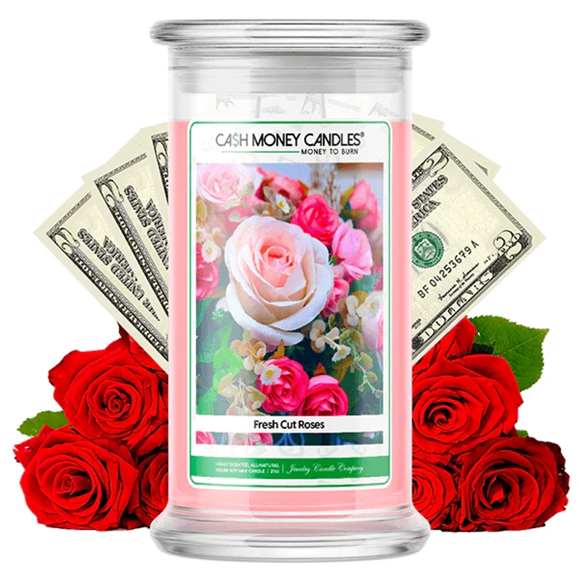 Fresh Cut Roses Cash Money Candle