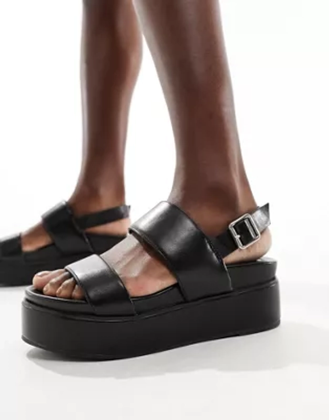 ASOS DESIGN - Tucker 2 - Chaussures chunky à plateforme - Noir