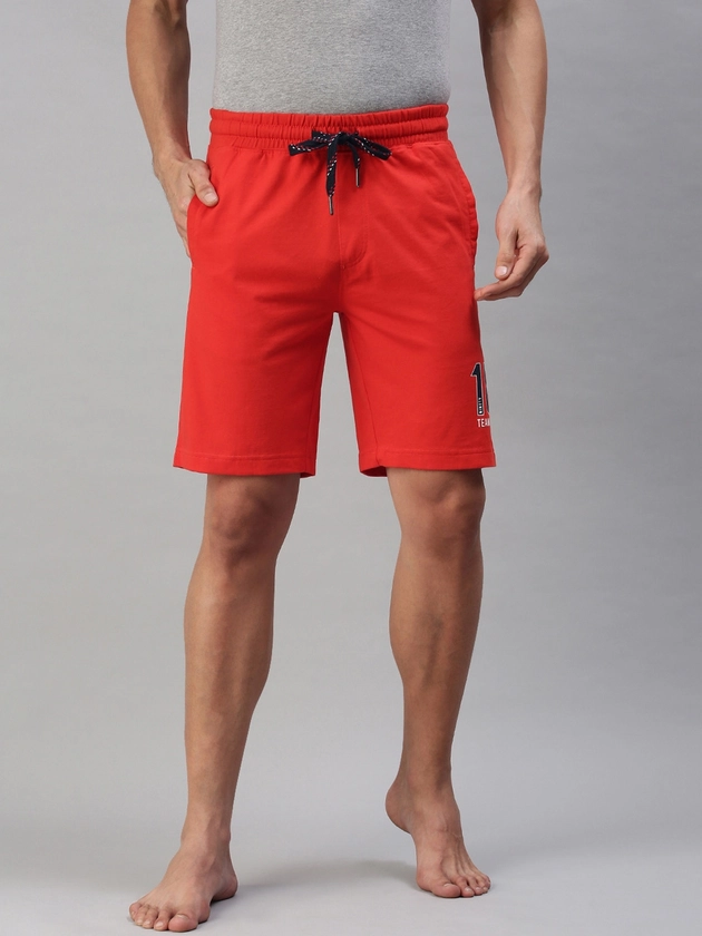 U S Polo Assn Men Red Lounge Shorts