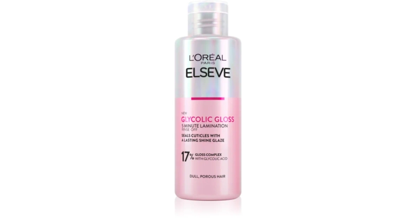 L’Oréal Paris Elseve Glycolic Gloss masque cheveux pour lisser et régénérer les cheveux abîmés | notino.fr