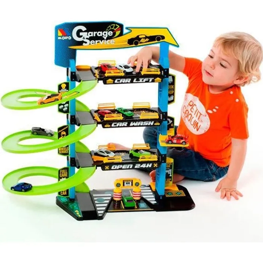 Garage pour enfants Molto - 4 étages - Vert - MOLTO - Enfant - Mixte