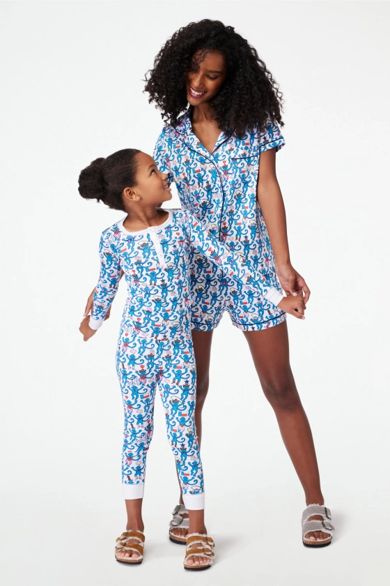 Dallas Monkey Polo Pajama Set | Roller Rabbit