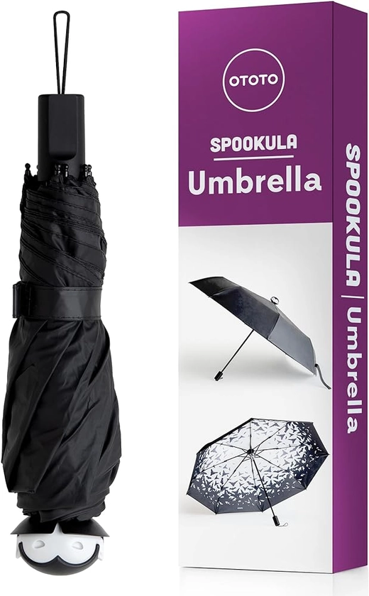 OTOTO NEW! Spookula Vampire Umbrella, Halloween Gifts, Unique Umbrella, Spooky Gifts, Goth Accessories, Dracula Cool Gifts, Gothic Umbrella, Black and White Umbrella, Umbrella Cute, Rain Umbrella