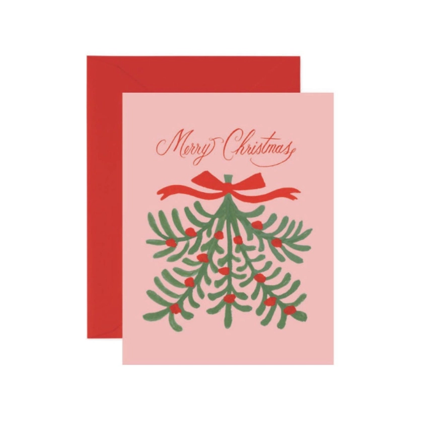 Rifle Paper Mistletoe Christmas Cards, Box of 8