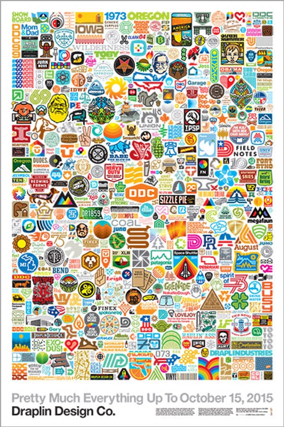 Draplin Design Co.: DDC-100 "Pretty Much Everything Up To October 15, 2015" Poster