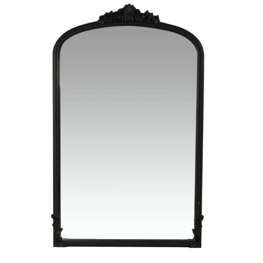 Miroir à moulures noires 67x110 ELISABETH | Maisons du Monde