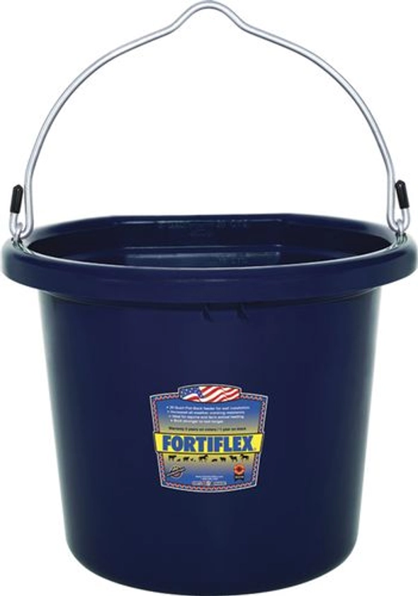 Fortiflex® 20-Quart FlatBack Bucket - Colors | Dover Saddlery