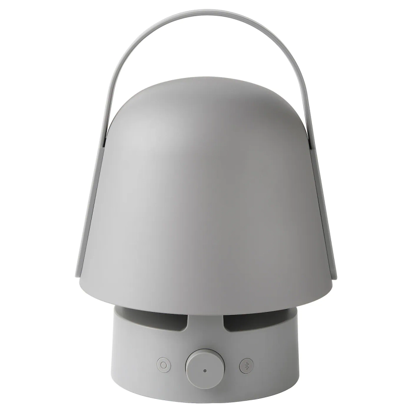 VAPPEBY bluetooth speaker lamp, outdoor/grey - IKEA