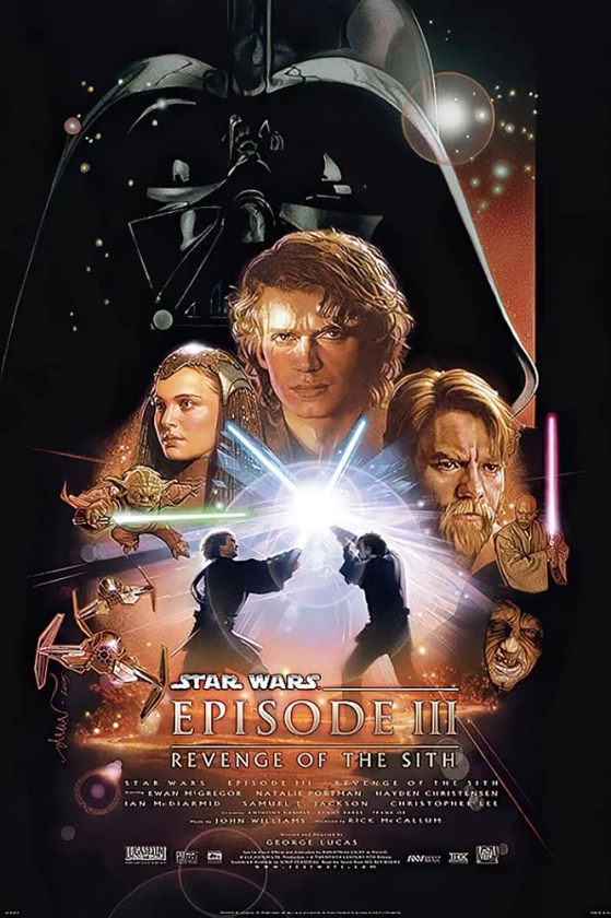 Poster Star Wars : Épisode III La Revanche des Sith (61cm x 91,5cm) + Un Poster Surprise en Cadeau!