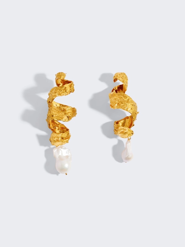 ORANGE PEELS EARRINGS - E-SHOP - Ready-to-Wear | Maison Schiaparelli