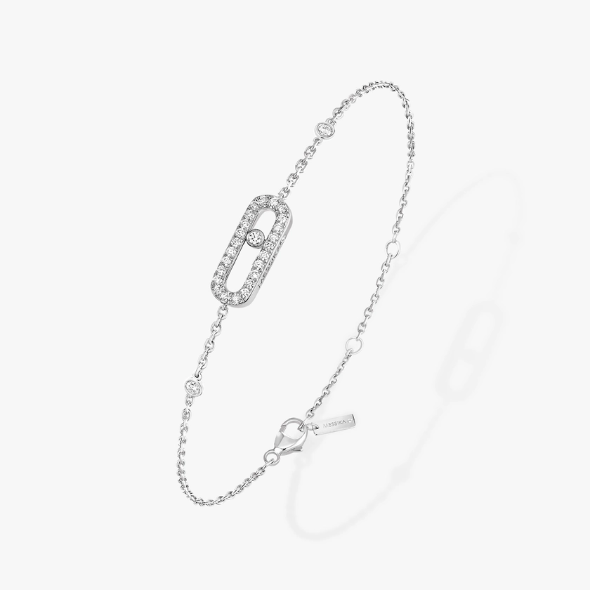 Bracelet Diamant en Or Blanc Move Classique | Messika 04706-WG