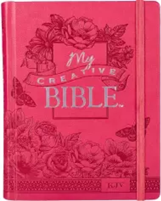KJV My Creative Journaling Bible, Pink, Imitation Leather, Wide Margin, Illustrated, Colouring, Ribbon Marker: Free Delivery at Eden.co.uk