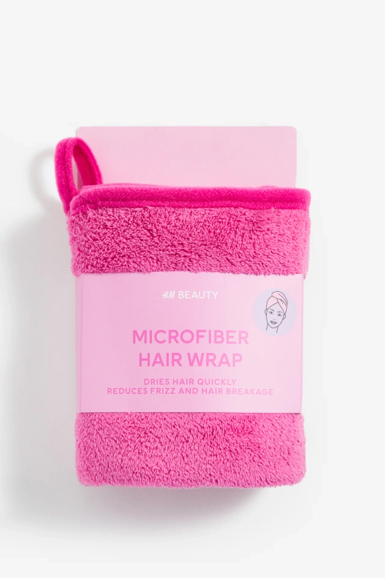 Serviette à cheveux en microfibre - Rose flamboyant - FEMME | H&M FR