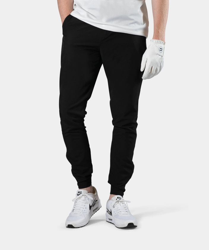 Men's Golf Joggers In Black | Sleek & Flexible | Druids