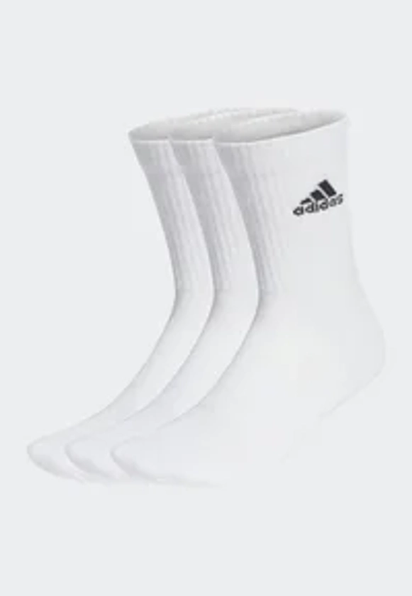 adidas Performance UNISEX 3 PACK - Chaussettes de sport - white black/blanc - ZALANDO.FR