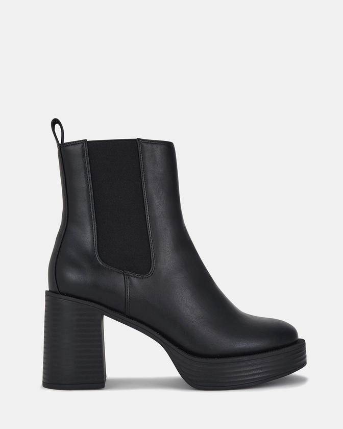 KAILANI BLACK Heeled Boots | Buy Women's BOOTS Online | Novo Shoes