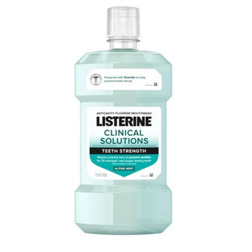 Listerine Clinical Solutions Enamel Strength Mouthwash Alphine Mint - 1L