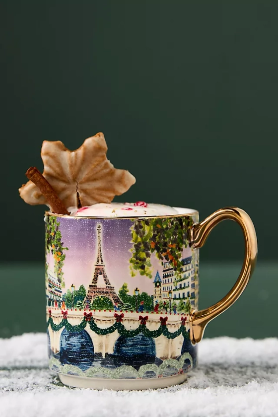 Mug en grès Vacances dans la Ville