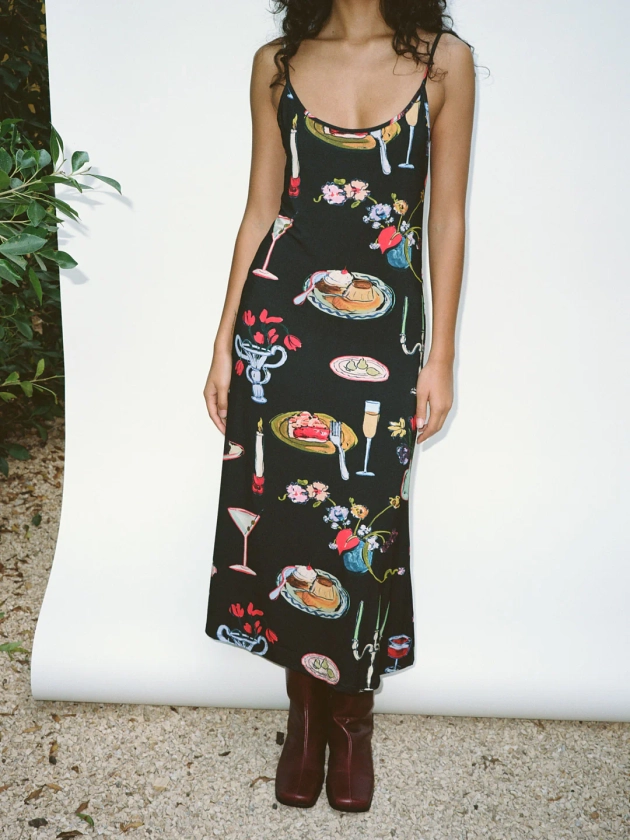 Sofia Slip Dress - Set the Table Caviar