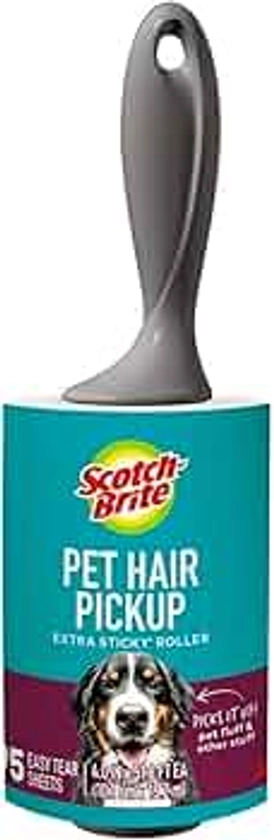 Scotch-Brite Pet Extra Sticky Hair Lint Roller, 95 Sheets(Packaging May Vary)