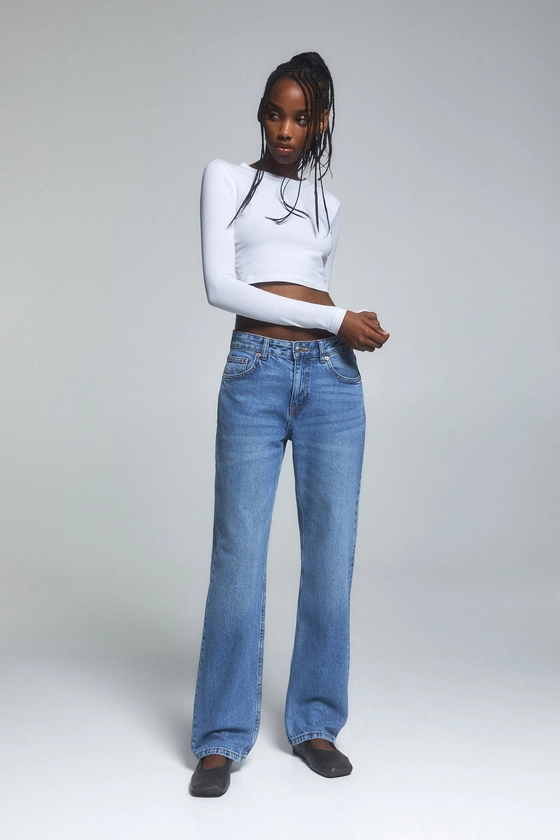 Jean straight mid rise - pull&bear