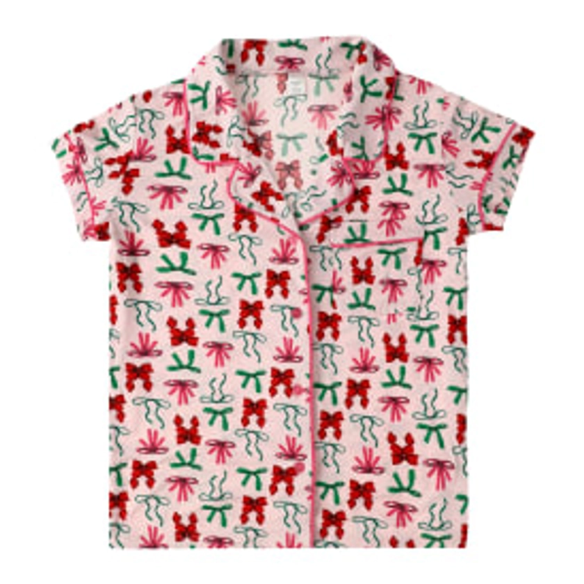 Short-Sleeve Christmas Pajama Shirt