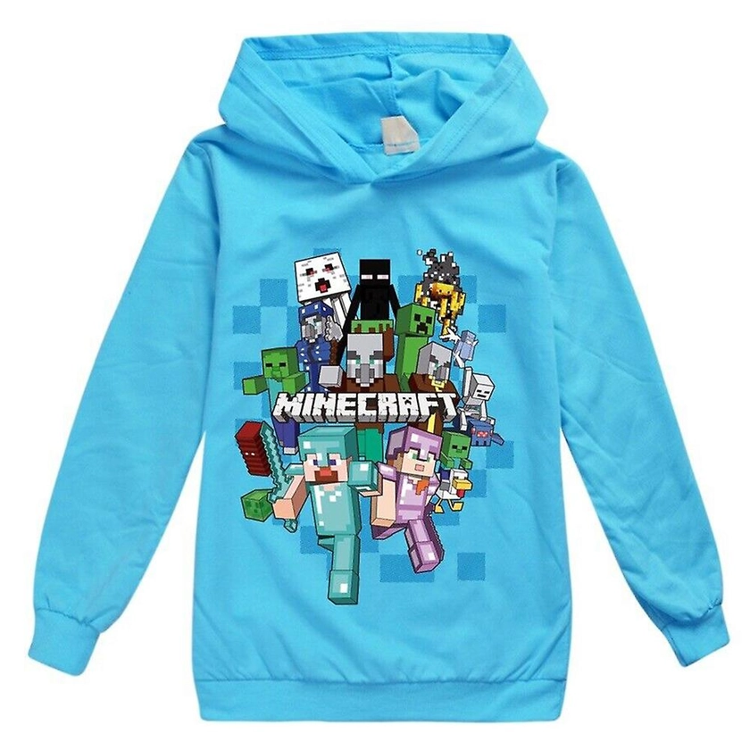 Minecraft Printing Kids Boys Girls Hoodie Casual Long Sleeve Hooded...