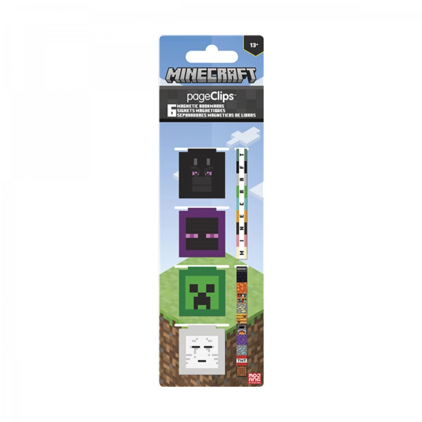 Minecraft Mobs 6-Pack Magnetic Bookmark Clips