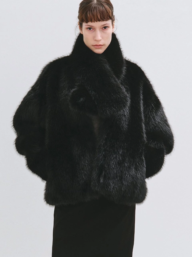 BLAIR FAUX FUR JACKET BLACK 