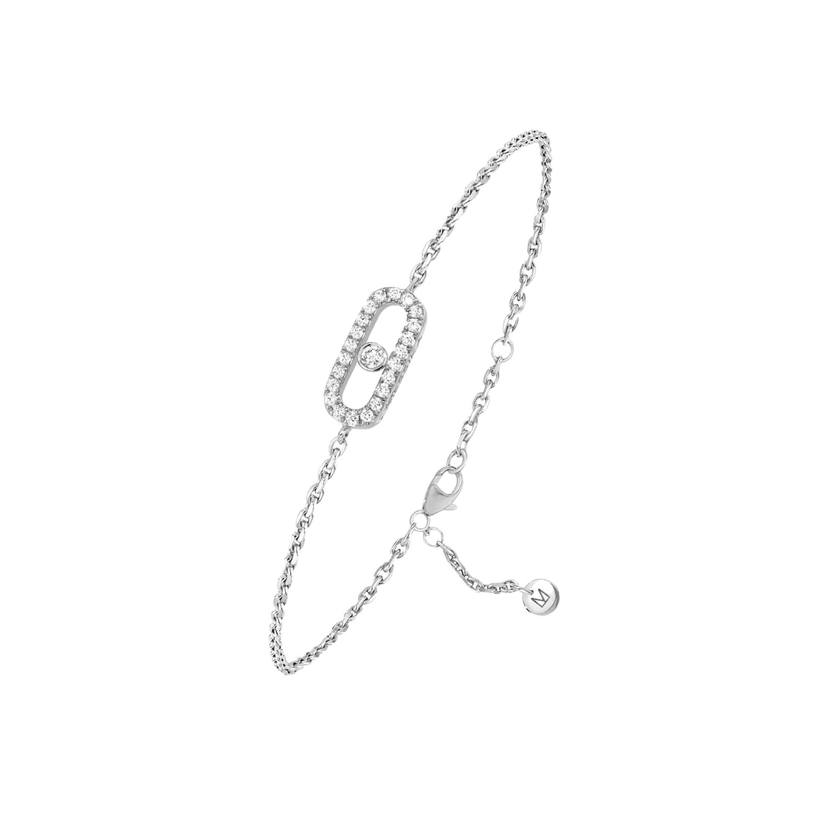 Messika Care(s) Pavé bracelet in white gold and diamonds - Lepage