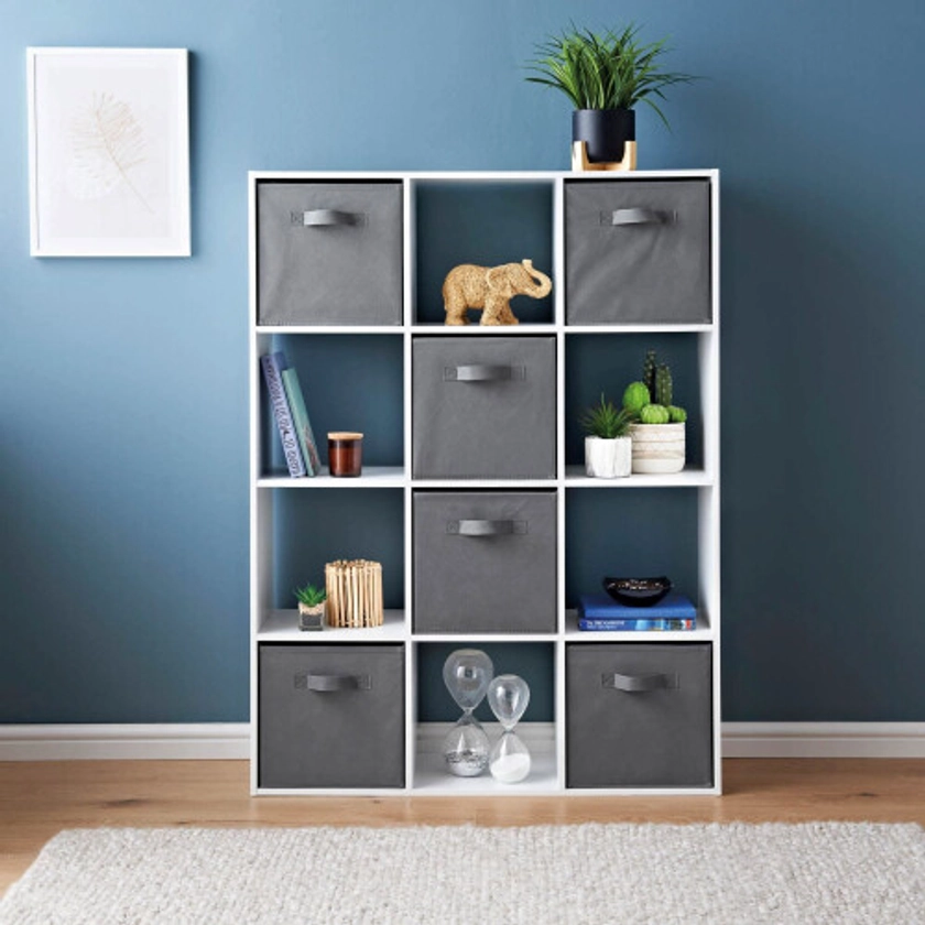 12 Cube Storage Unit Book Case Wooden Storage Cabinets on OnBuy