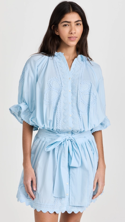 Juliet Dunn Poplin Blouson Dress | Shopbop