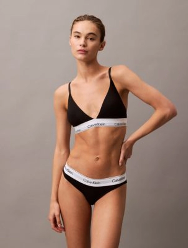 Modern Cotton Lightly Lined Triangle Bralette | Calvin Klein 