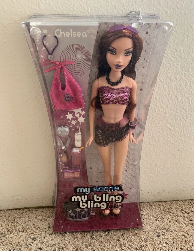 2006 Mattel Barbie My Scene My Bling Bling Bikini Chelsea RARE/NRFB