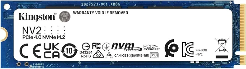 Kingston NV2 1TB M.2 2280 NVMe Internal SSD | PCIe 4.0 Gen 4x4 | Up to 3500 MB/s | SNV2S/1000G