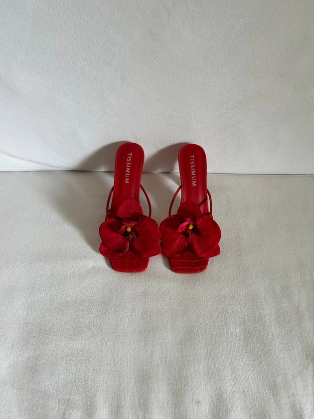 Orquidea Heels Rojo