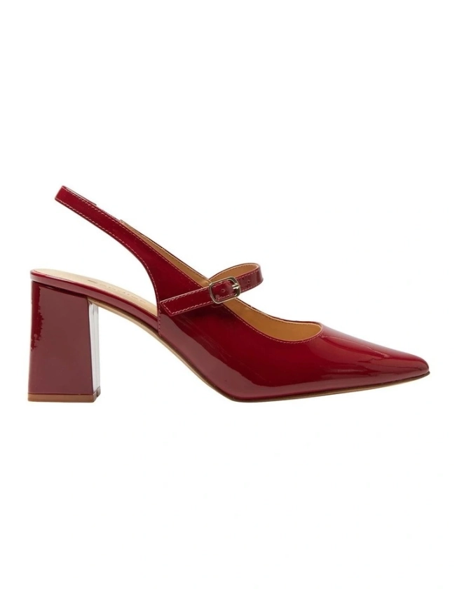 Kelly Heeled Shoes in Cherry Patent