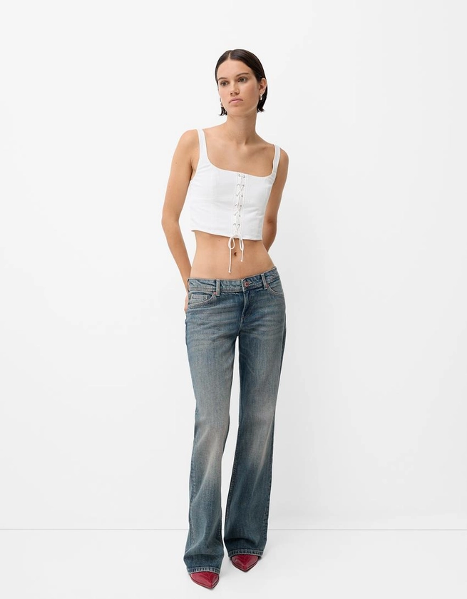 Low Waist Bootcut-Jeans