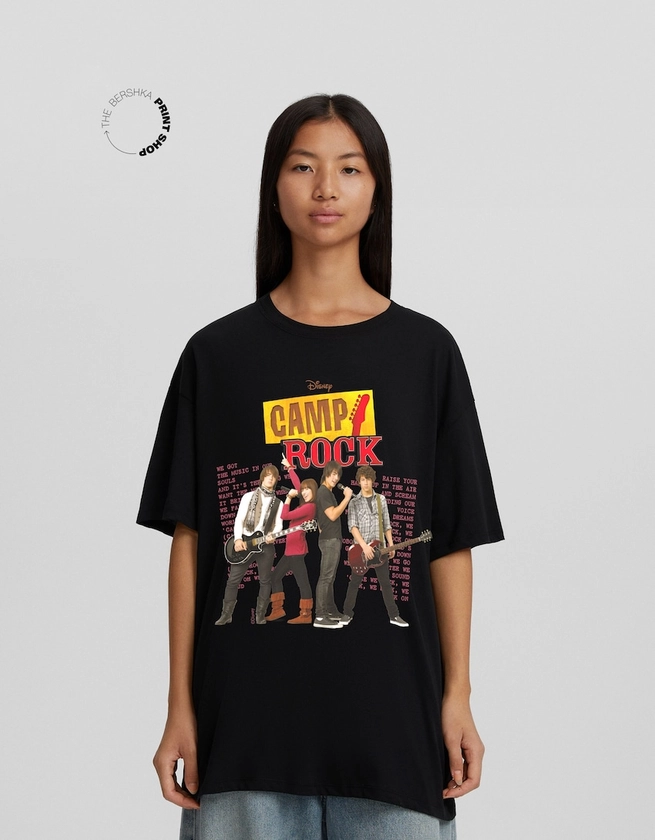 T-shirt Camp Rock manches courtes oversize imprimé - Tee-shirts - BSK Teen