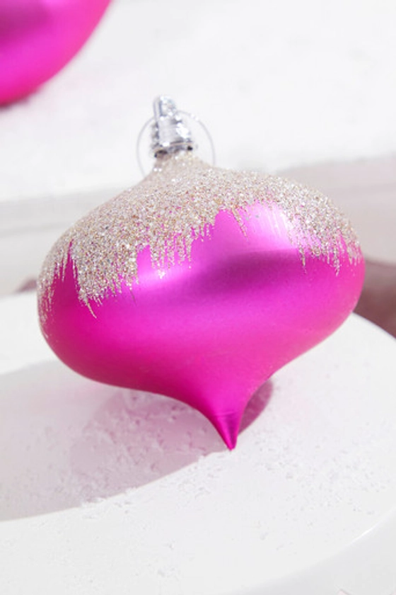 5" Fuchsia Frost Onion Ornament