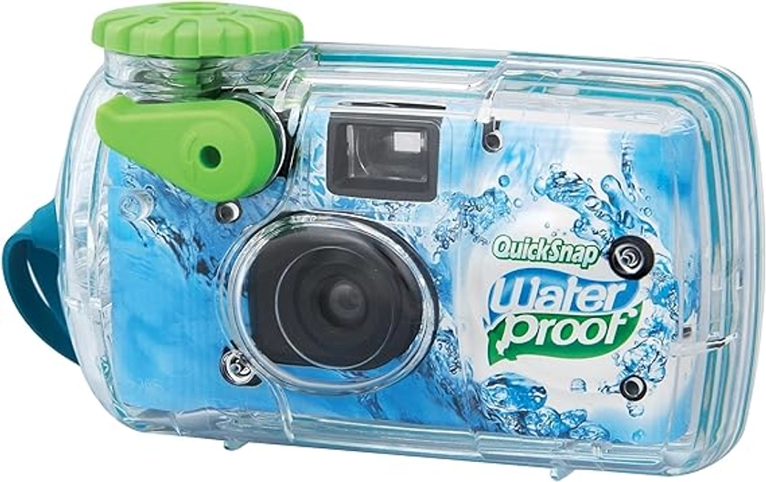 Fujifilm QuickSnap Waterproof Single Use Camera 800 (27 Exposures) Blue/Green/White : Amazon.ca: Electronics