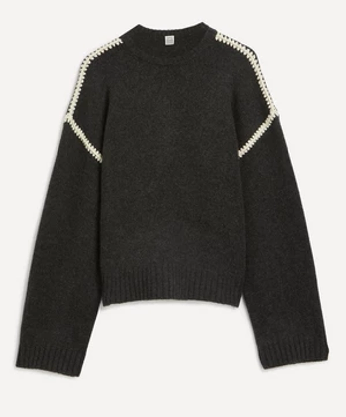 Toteme Embroidered Cashmere Knit Jumper | Liberty