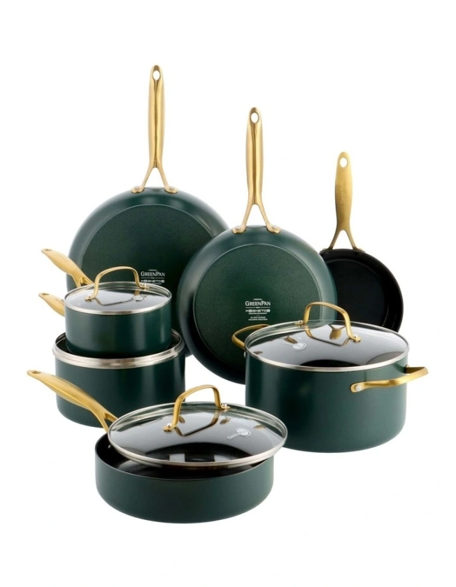 Jewel 15 Pieces Cookware Set in Morrocan Green