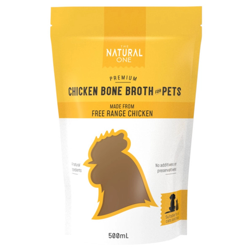 Buy The Natural One Premium Bone Broth For Pets Free Range Chicken 500mL | Coles