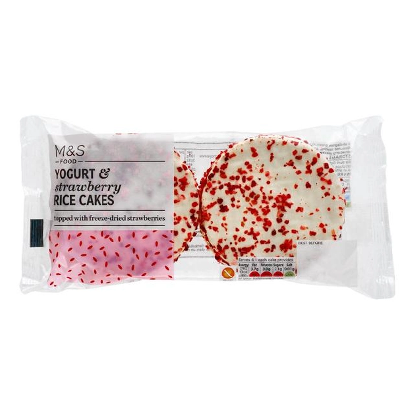 M&S Yogurt & Strawberry Rice Cakes | Ocado